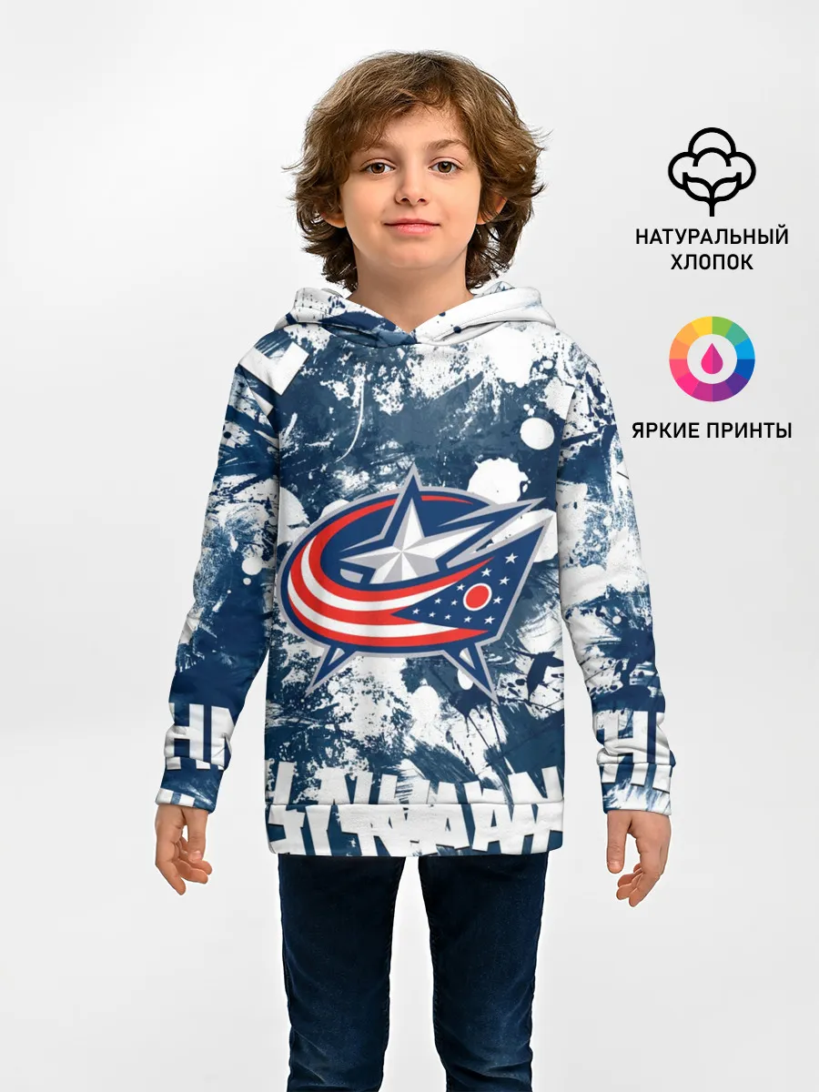 Детское худи / Коламбус Блю Джекетс, Columbus Blue Jackets