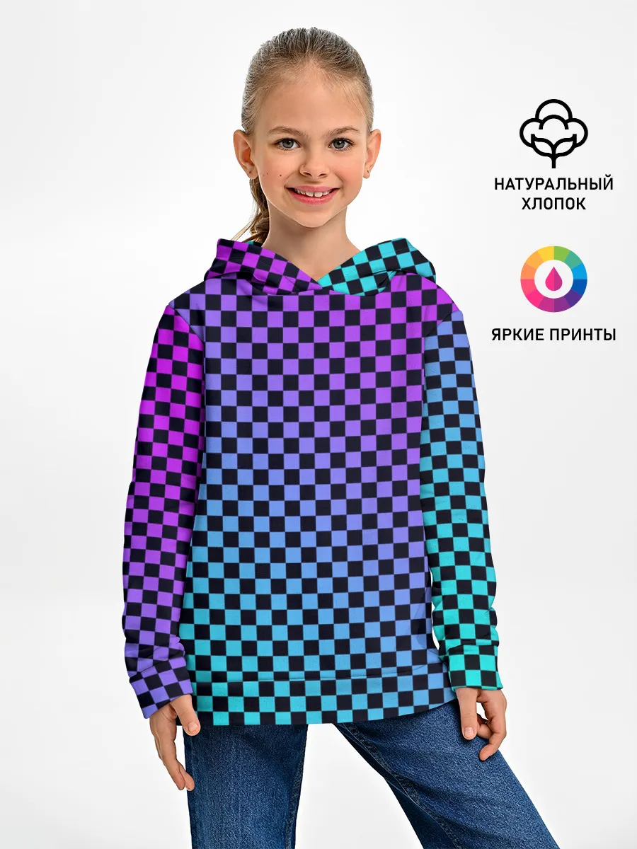 Детское худи / Checkerboard gradient