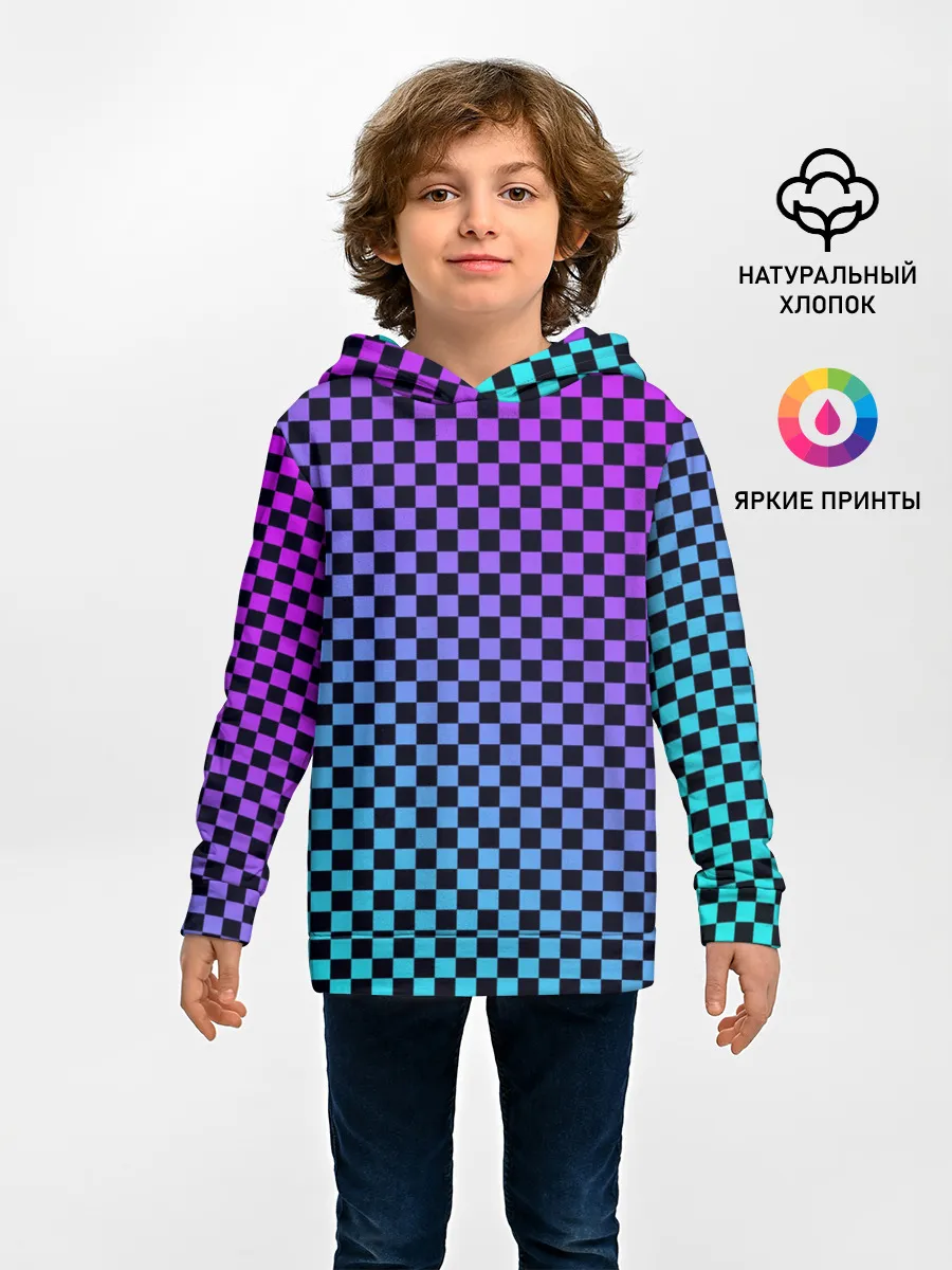 Детское худи / Checkerboard gradient