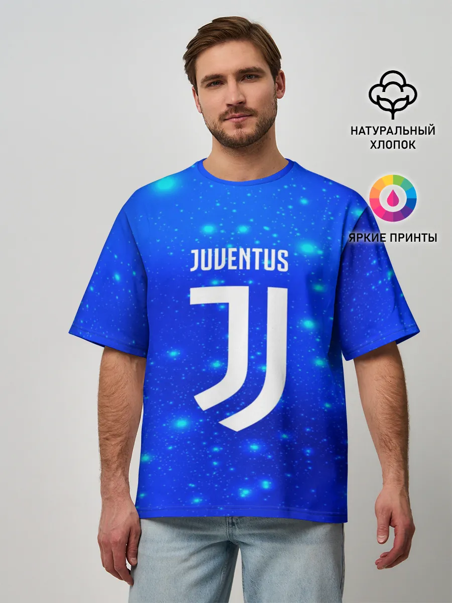 Мужская футболка оверсайз / Juventus space collection