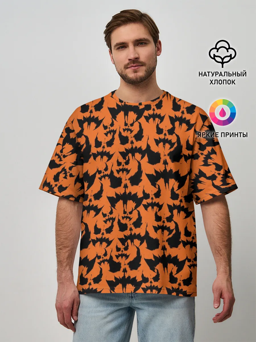 Мужская футболка оверсайз / Scarecrow pattern