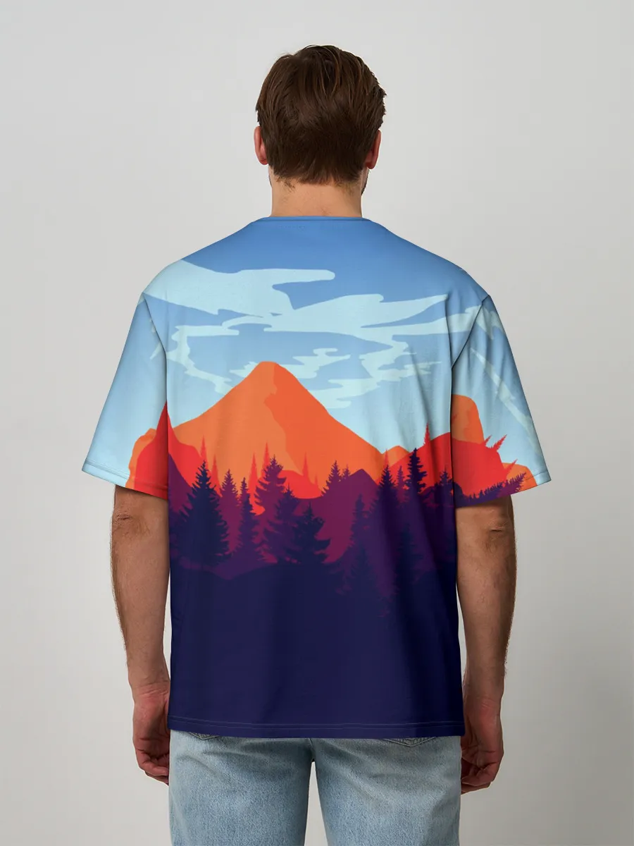 Мужская футболка оверсайз / Firewatch collection