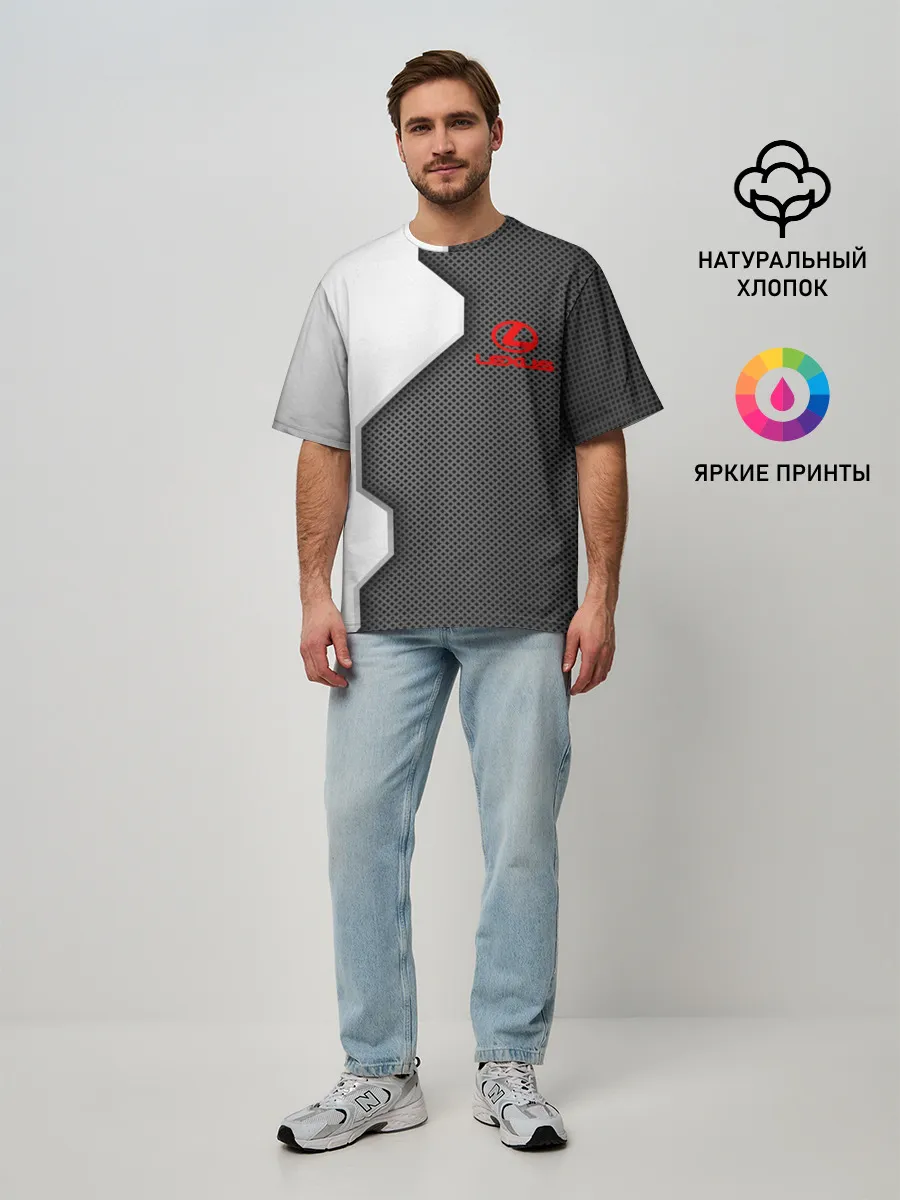 Мужская футболка оверсайз / Lexus sport uniform auto