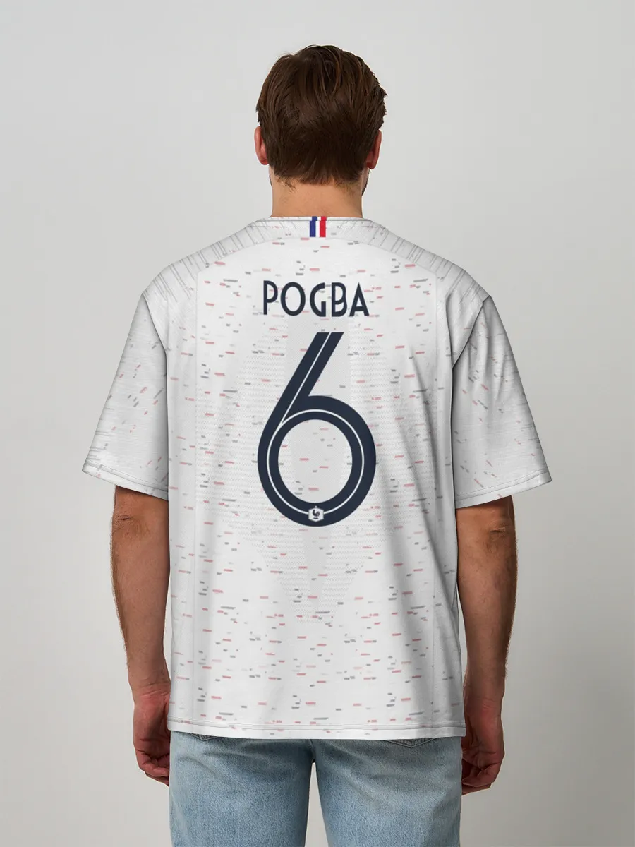 Мужская футболка оверсайз / Pogba away 2018 WC