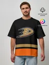 Мужская футболка оверсайз / Anaheim Ducks | Анахайм Дакс