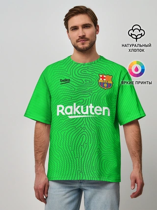 Мужская футболка оверсайз / FC Barcelona | Goalkeeper 2021/22