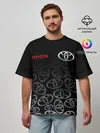 Мужская футболка оверсайз / TOYOTA SPORT / LOGOBOMBING