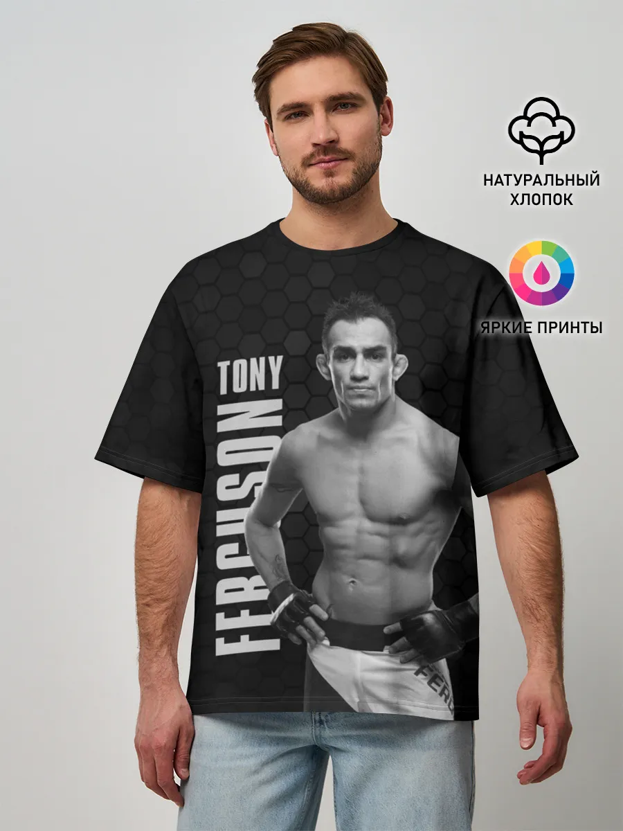 Мужская футболка оверсайз / EL CUCUY Tony Ferguson