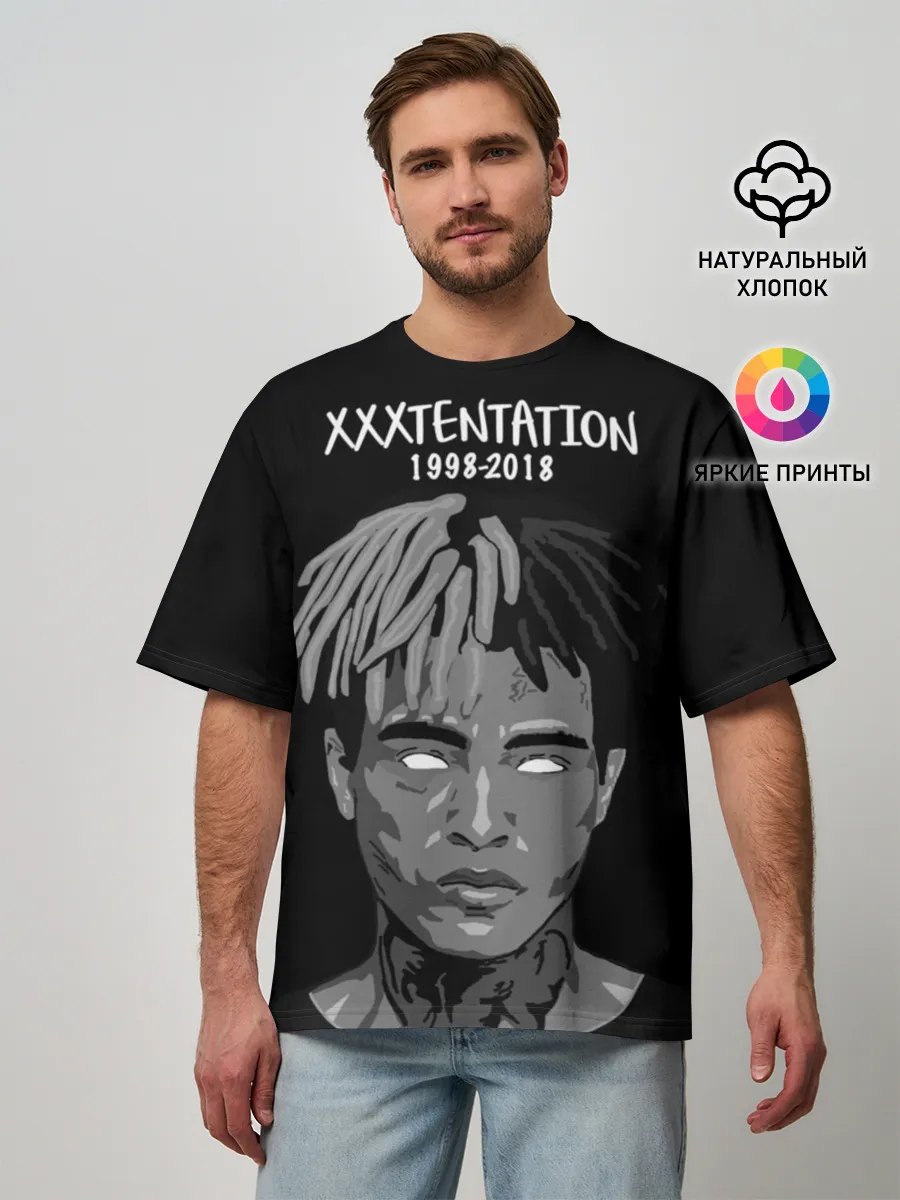 Мужская футболка оверсайз / Xxxtentation RIP