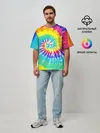 Мужская футболка оверсайз / TIE-DYE СТЕНА