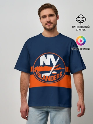 Мужская футболка оверсайз / NY ISLANDERS NHL