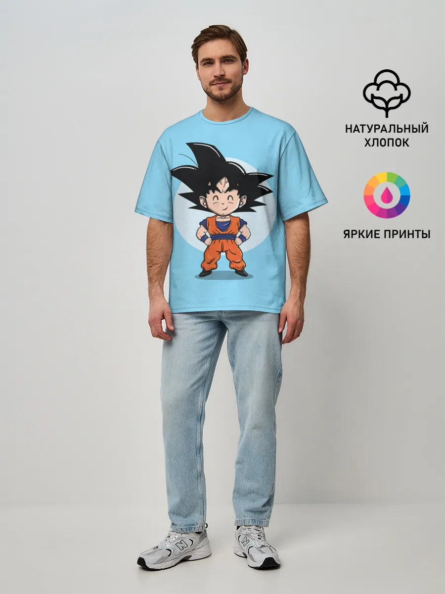 Мужская футболка оверсайз / Sweet Goku