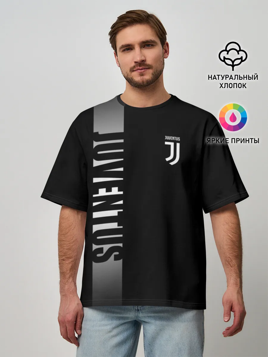 Мужская футболка оверсайз / JUVENTUS / ЮВЕНТУС