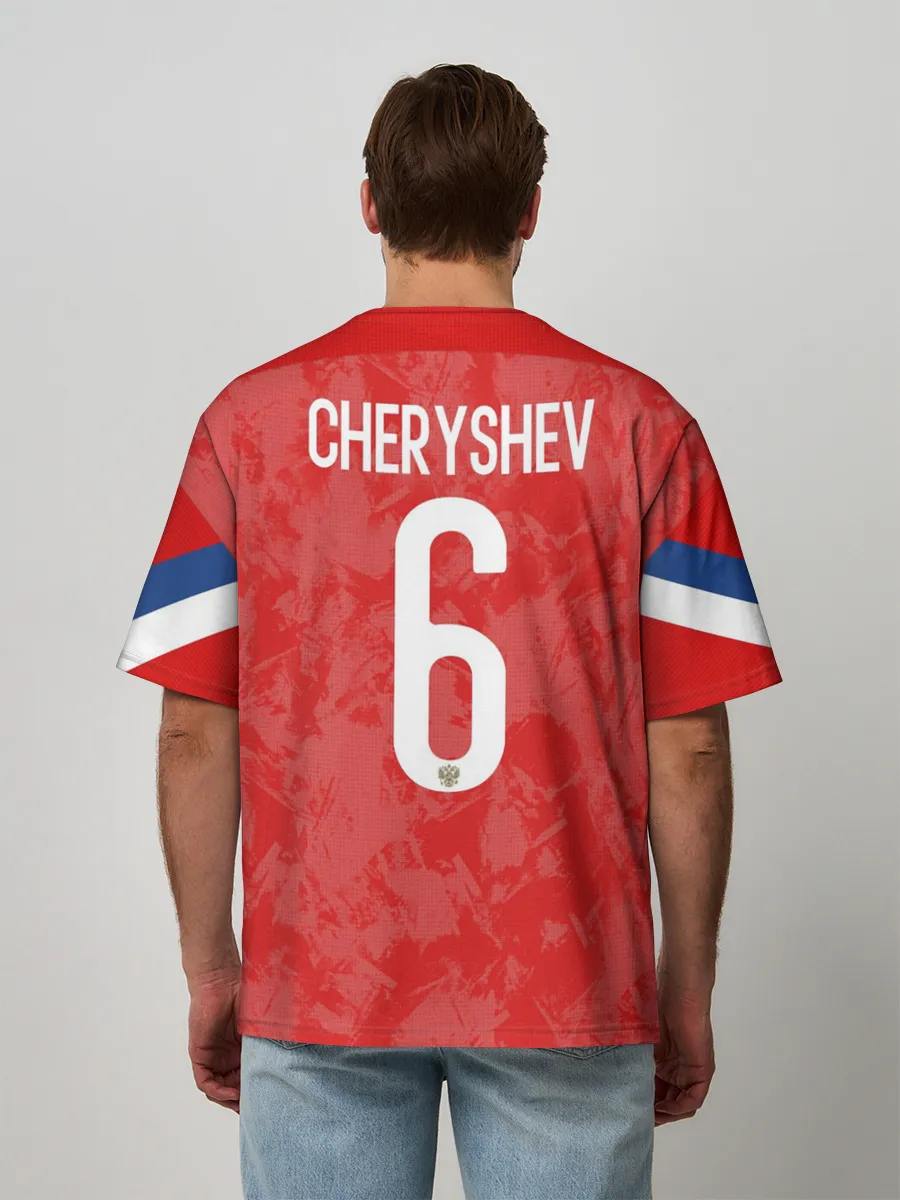 Мужская футболка оверсайз / Cheryshev home EURO 2020