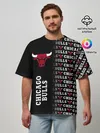 Мужская футболка оверсайз / CHICAGO BULLS [7]