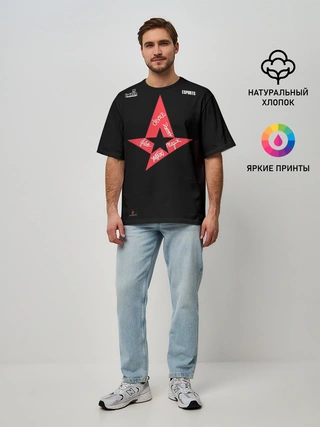 Мужская футболка оверсайз / Astralis (Jersey 2019)