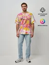 Мужская футболка оверсайз / Rolling Stones tie-dye