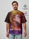 Мужская футболка оверсайз / Lil Peep ART