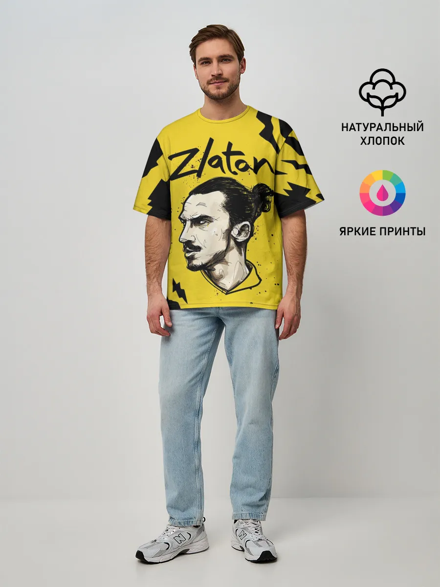 Мужская футболка оверсайз / ЗЛАТАН ИБРАГИМОВИЧ / ZLATAN