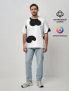 Мужская футболка оверсайз / Cow print