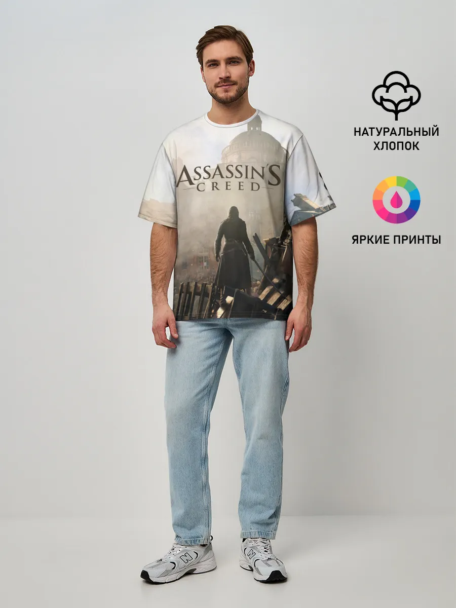 Мужская футболка оверсайз / ASSASSINS CREED, игра