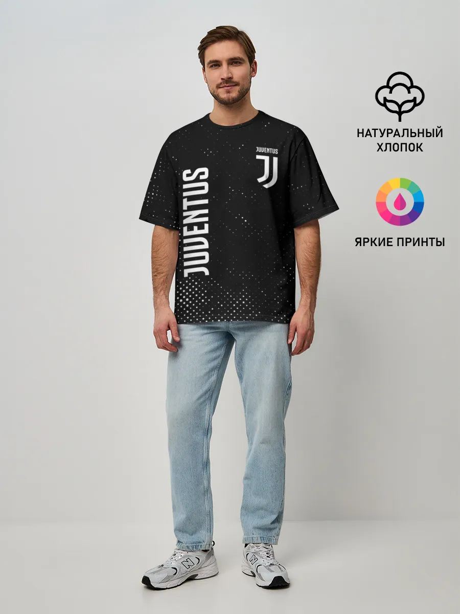 Мужская футболка оверсайз / JUVENTUS / ЮВЕНТУС