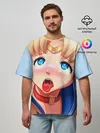 Мужская футболка оверсайз / SAILOR MOON AHEGAO