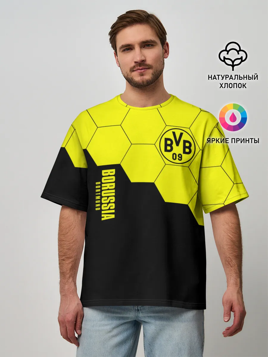 Мужская футболка оверсайз / Borussia Dortmund