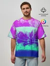 Мужская футболка оверсайз / color neon collection