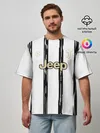 Мужская футболка оверсайз / Juventus | Home Authentic style (2021/22)