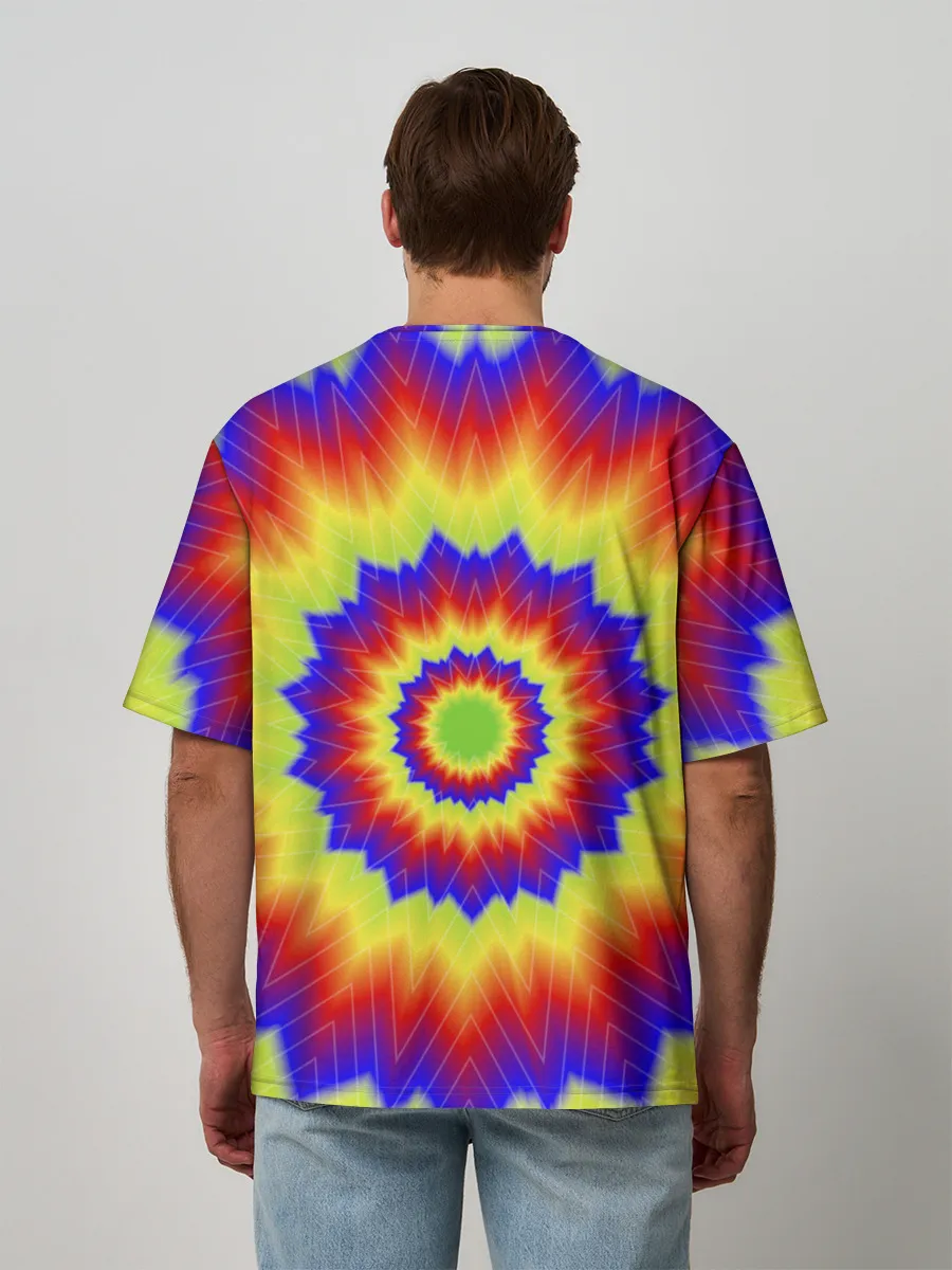 Мужская футболка оверсайз / Tie-Dye