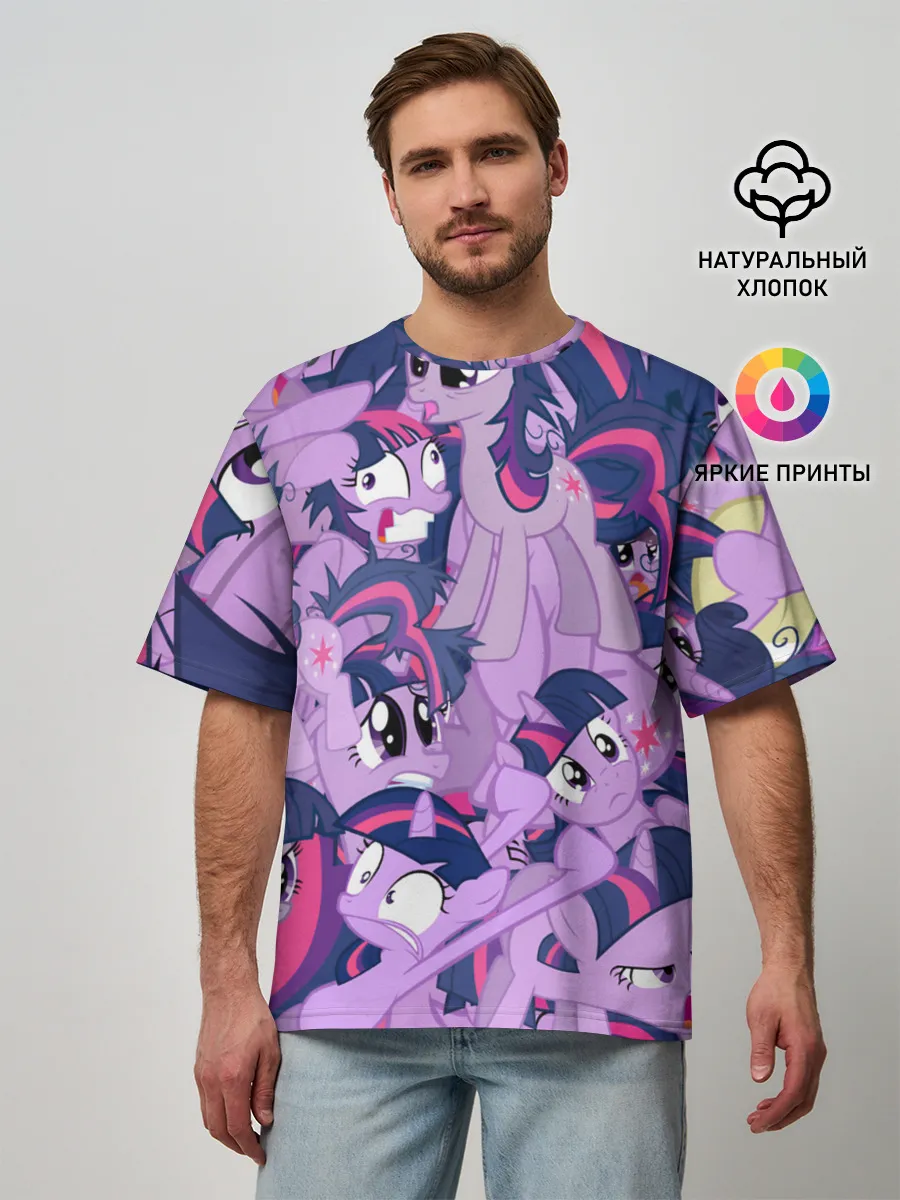 Мужская футболка оверсайз / PATTERN PONY