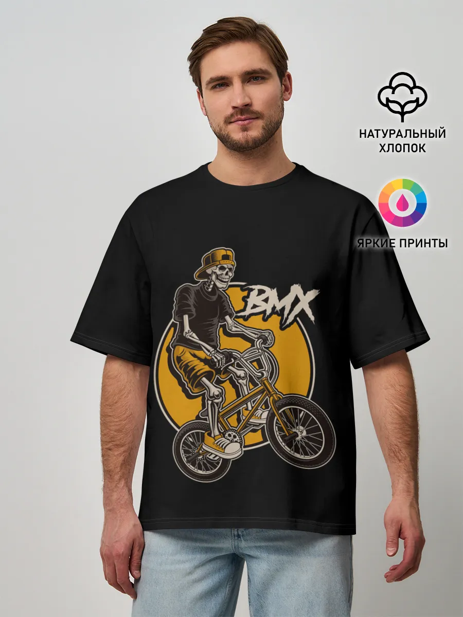 Мужская футболка оверсайз / BMX