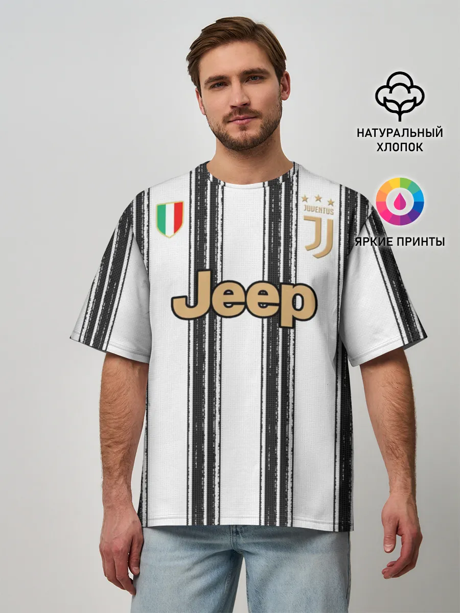 Мужская футболка оверсайз / Juventus home 20-21