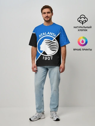 Мужская футболка оверсайз / FC ATALANTA / ФК АТАЛАНТА