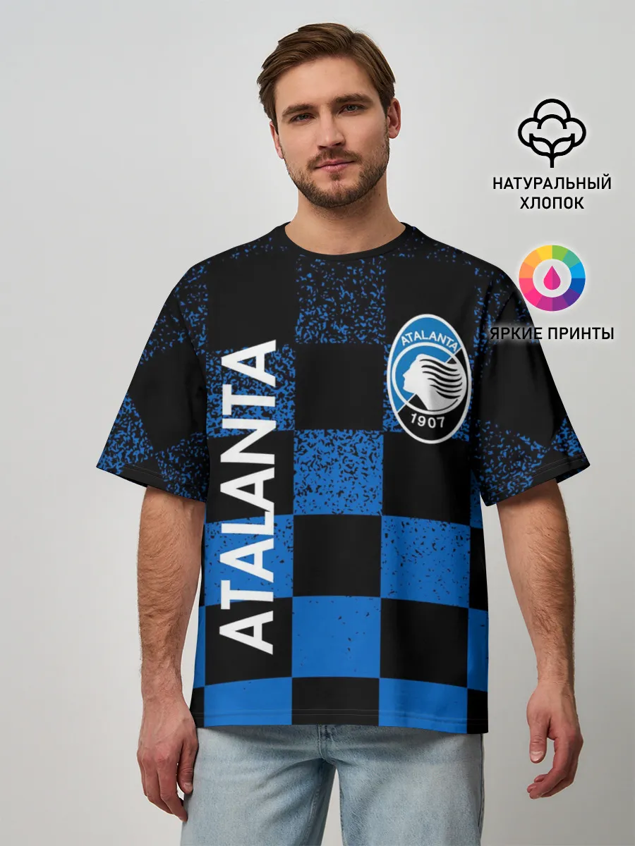 Мужская футболка оверсайз / FC ATALANTA / ФК АТАЛАНТА