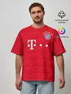 Мужская футболка оверсайз / Bayern home 19-20