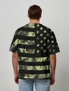 Мужская футболка оверсайз / American Flag Camo