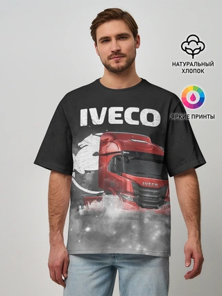 Мужская футболка оверсайз / Iveco truck