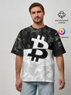 Мужская футболка оверсайз / BITCOIN Black Collection