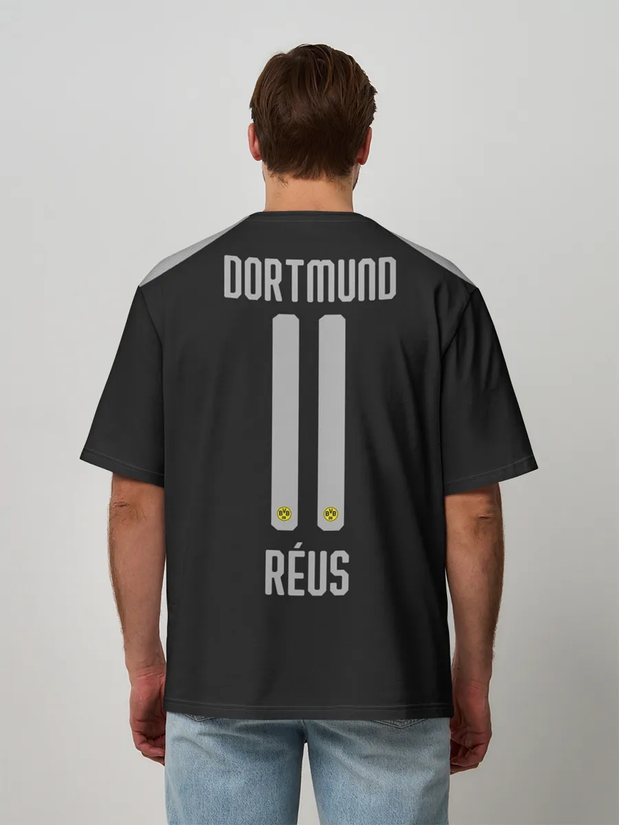 Мужская футболка оверсайз / Reus away 19-20