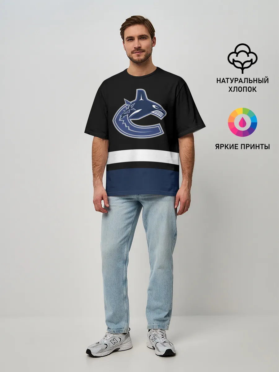 Мужская футболка оверсайз / Vancouver Canucks