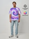 Мужская футболка оверсайз / TIE-DYE PURPLE