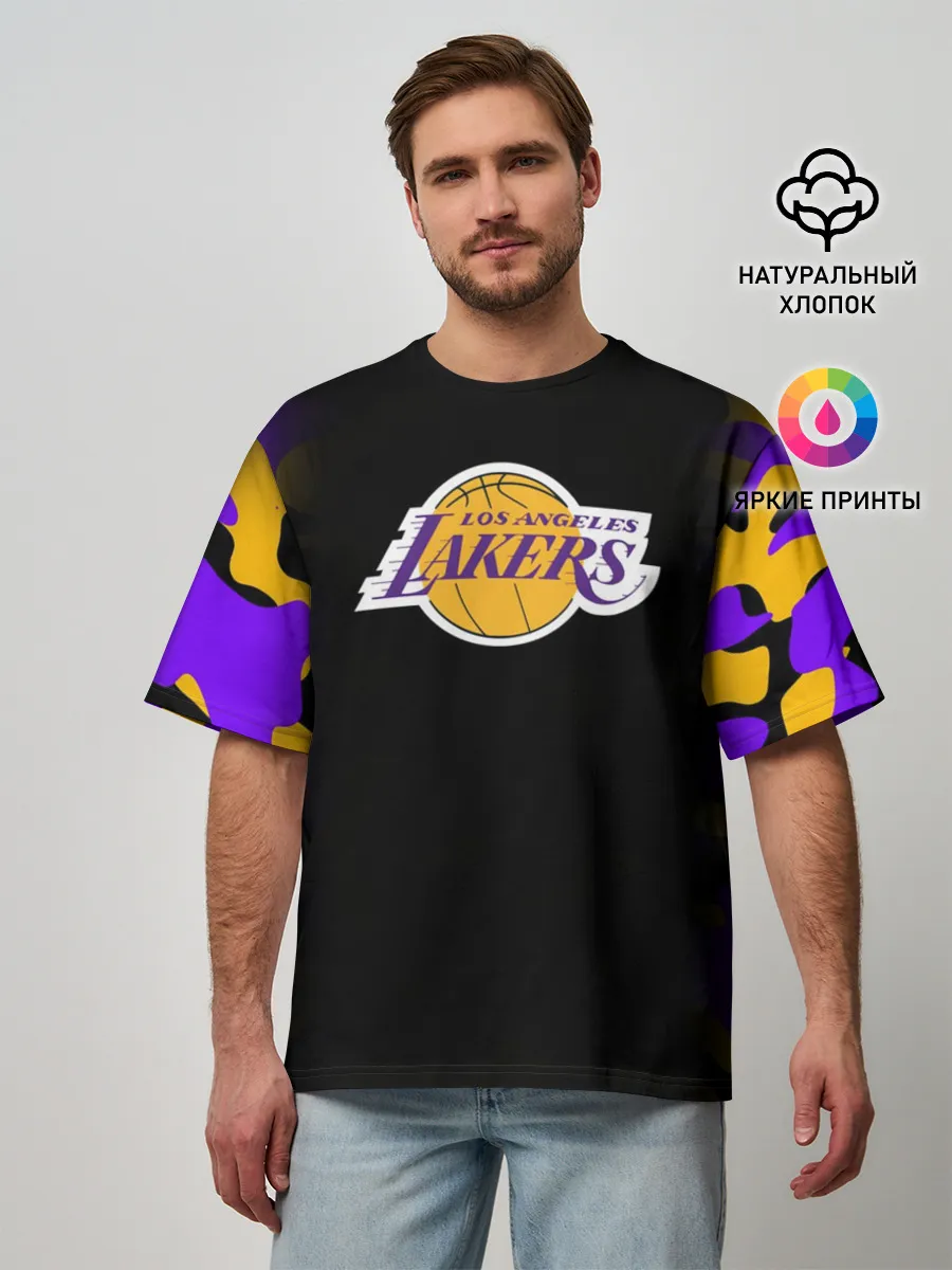 Мужская футболка оверсайз / LA LAKERS