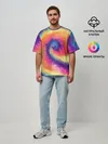 Мужская футболка оверсайз / TIE-DYE MULTICOLOR