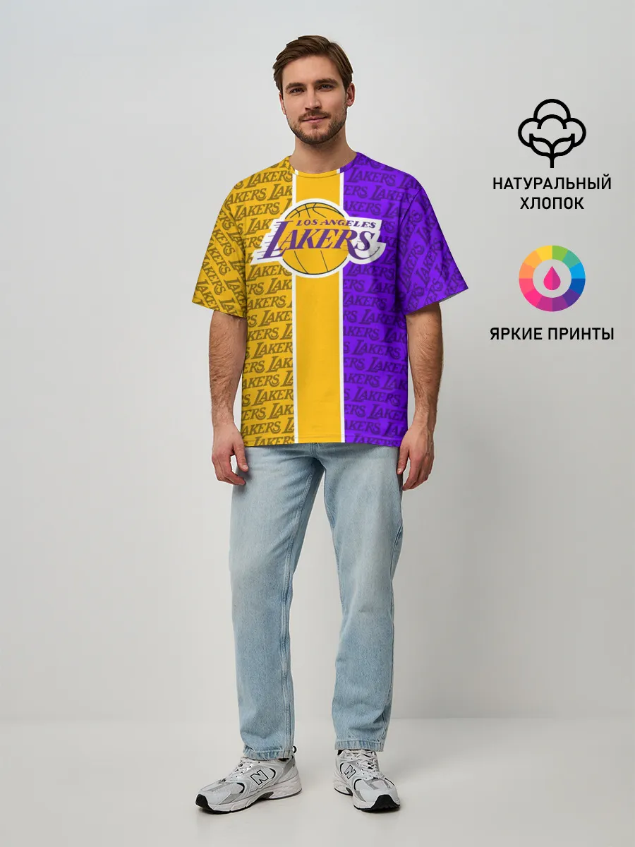 Мужская футболка оверсайз / LA LAKERS