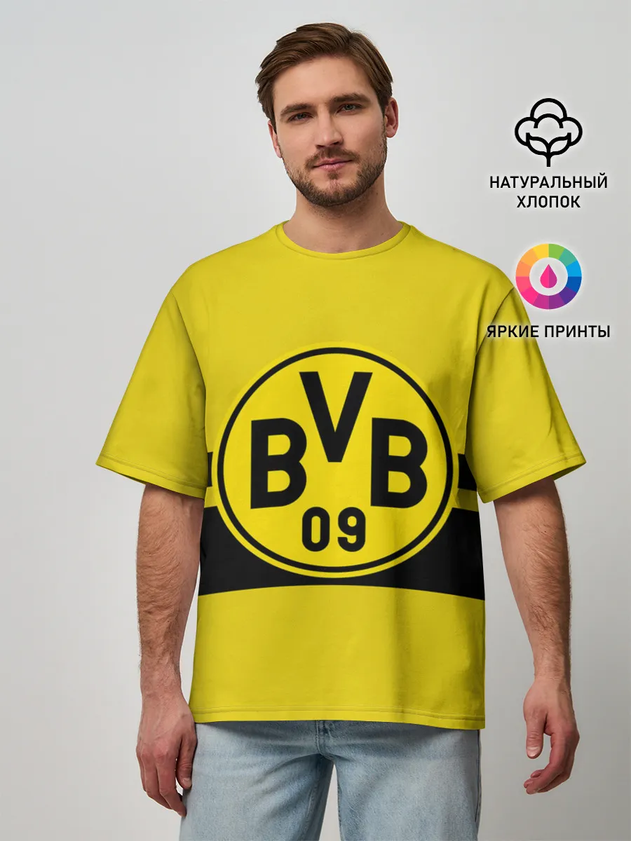 Мужская футболка оверсайз / BORUSSIA DORTMUND