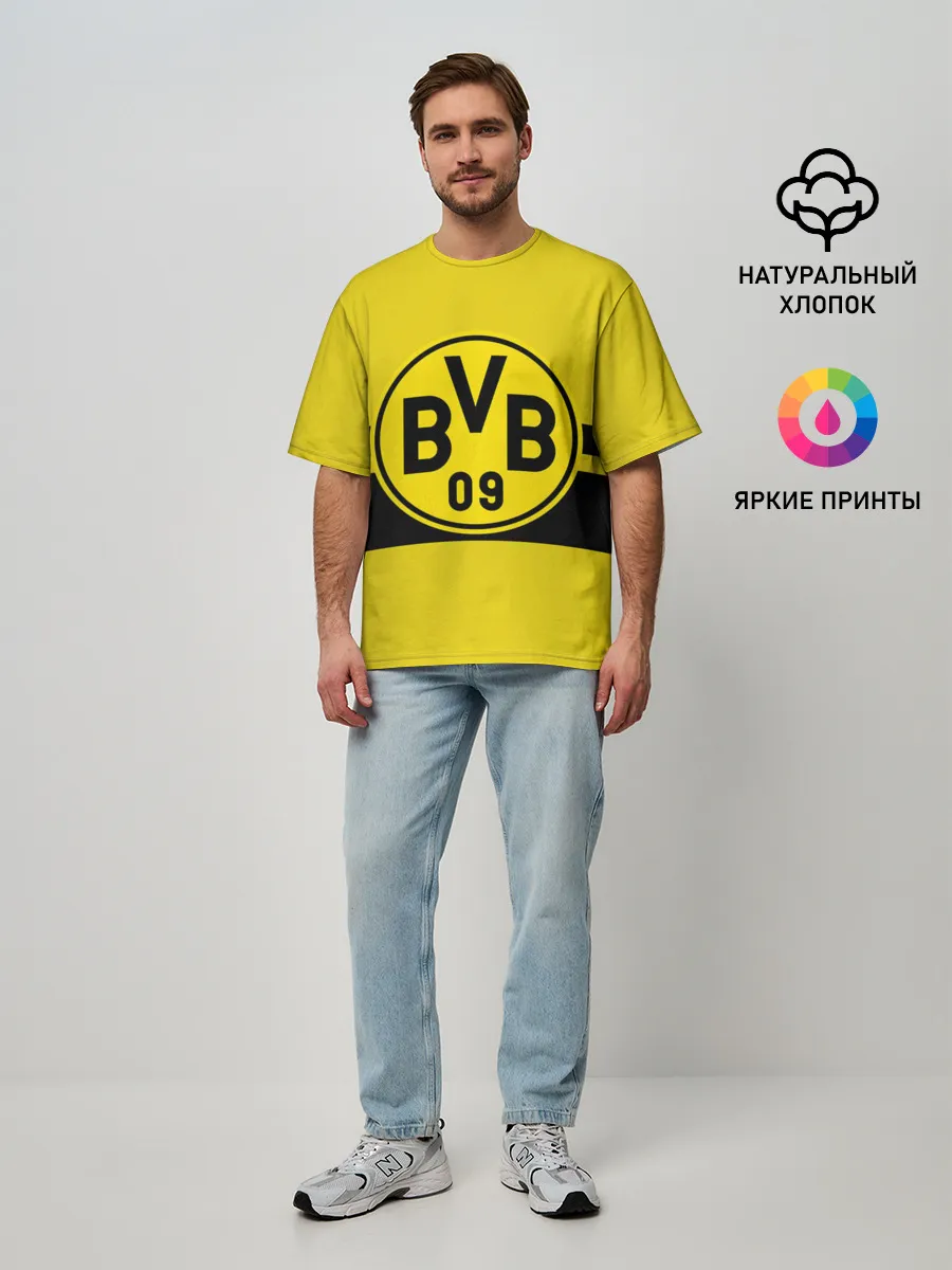 Мужская футболка оверсайз / BORUSSIA DORTMUND