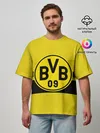 Мужская футболка оверсайз / BORUSSIA DORTMUND