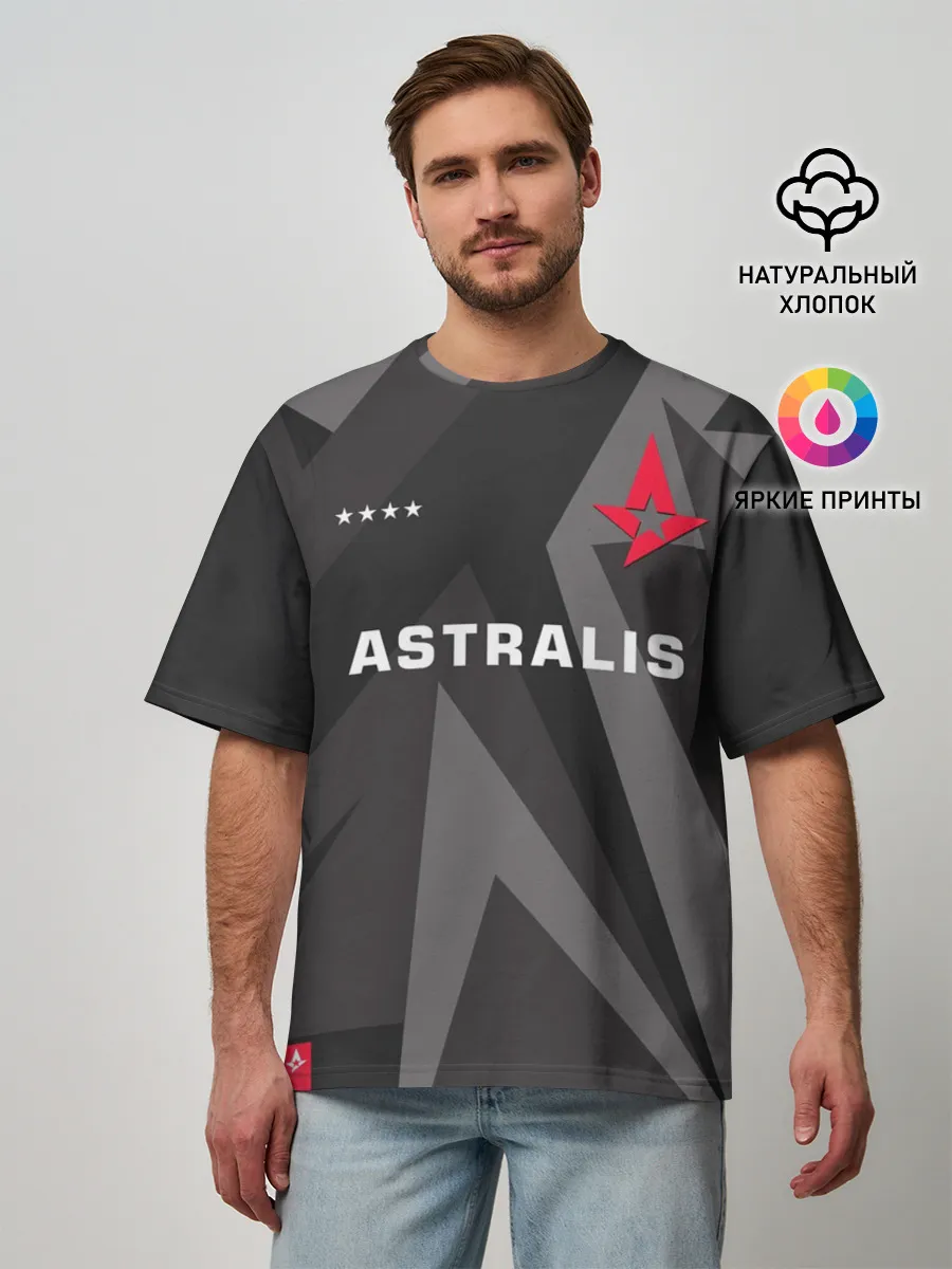 Мужская футболка оверсайз / Astralis - Jersey Pro (2021/22